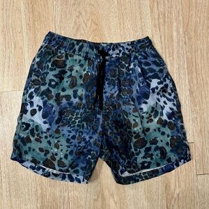 Corridor Jungle Hypnosis Leopard Linen Shorts XS